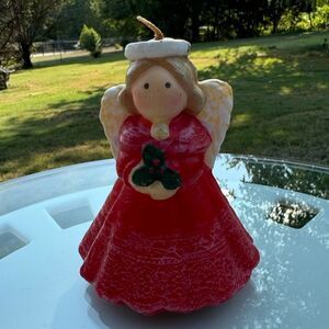Vintage Angel Christmas Candle